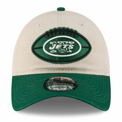 New York Jets New Era 2024 Sideline Historic 9TWENTY Adjustable Hat - Stone/Green Hats