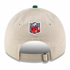 New York Jets New Era 2024 Sideline Historic 9TWENTY Adjustable Hat - Stone/Green Hats
