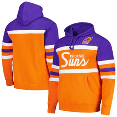 Phoenix Suns Head Coach Pullover Hoodie Orange/Purple - Mitchell & Ness outlet