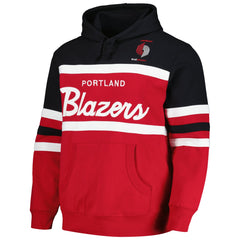 Portland Trail Blazers Head Coach Pullover Hoodie Red/Black - Mitchell & Ness