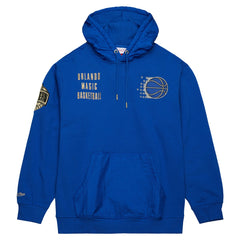 Orlando Magic Team OG 2.0 Vintage Logo Fleece Pullover Hoodie Blue - Mitchell & Ness