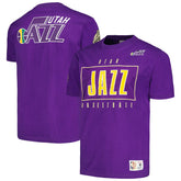 Utah Jazz Hardwood Classics Team OG 2.0 Premium Vintage Logo T-Shirt Purple - Mitchell & Ness outlet