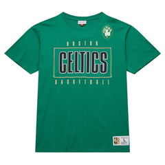Boston Celtics Hardwood Classics Team OG 2.0 Premium Vintage Logo T-Shirt Kelly Green - Mitchell & Ness