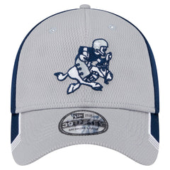 New Era Dallas Cowboys Gray Retro Joe Active Visor Trim 39THIRTY Flex Hat