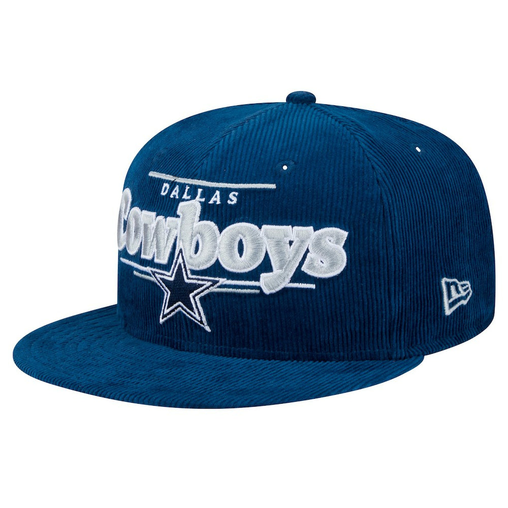 Dallas Cowboys New Era Display Corduroy 9FIFTY Snapback Hat - Navy Hats