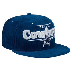 Dallas Cowboys New Era Display Corduroy 9FIFTY Snapback Hat - Navy Hats
