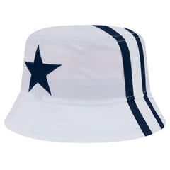 Dallas Cowboys New Era Helmet Bucket Hat - White Hats