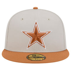 Dallas Cowboys New Era Two-Tone Color Pack 59FIFTY Fitted Hat - Stone/Brown Hats