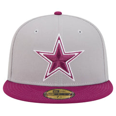 Dallas Cowboys New Era Two-Tone Color Pack 59FIFTY Fitted Hat - Gray/Purple Hats