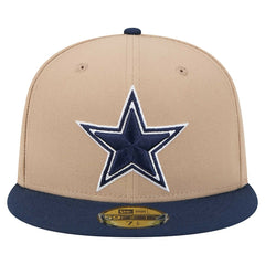 Dallas Cowboys New Era 59FIFTY Fitted Hat - Tan Hats