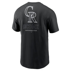 Colorado Rockies Nike 2024 MLB World Tour Mexico City Series T-Shirt - Black T-shirts