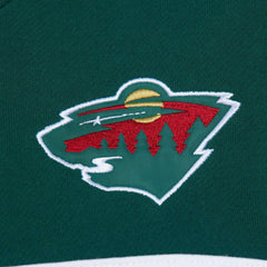 Minnesota Wild Mitchell & Ness Head Coach Pullover Hoodie - Cream/Green | US 201112905