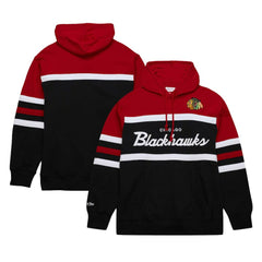 Chicago Blackhawks Mitchell & Ness Head Coach Pullover Hoodie - Black/Red | US 201112911