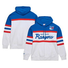 New York Rangers Mitchell & Ness Head Coach Pullover Hoodie - White/Blue | US 201112918
