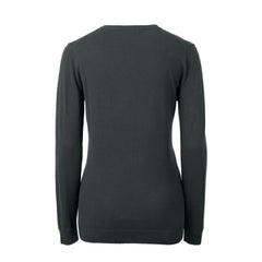 Atlanta Falcons Cutter & Buck Women's Throwback Logo Lakemont Tri-Blend V-Neck Pullover Sweater - Heather Charcoal Pullover