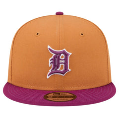 Detroit Tigers New Era Color Pack Two-Tone 9FIFTY Snapback Hat - Brown/Purple Hats