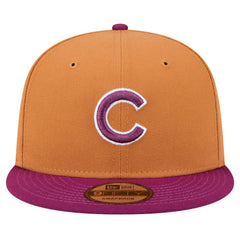 Chicago Cubs New Era Color Pack Two-Tone 9FIFTY Snapback Hat - Brown/Purple Hats