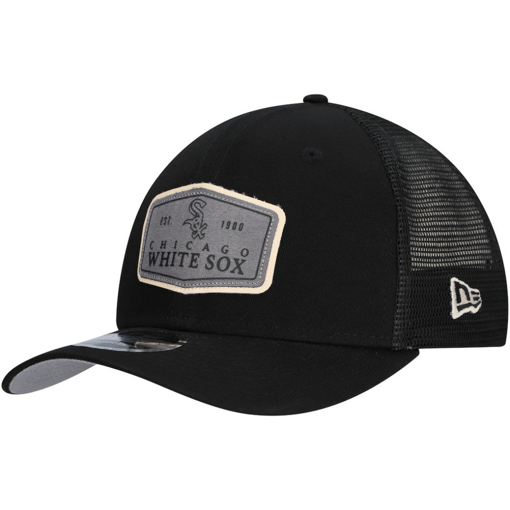 Chicago White Sox New Era Labeled 9SEVENTY Stretch-Snap Adjustable Hat - Black Hats