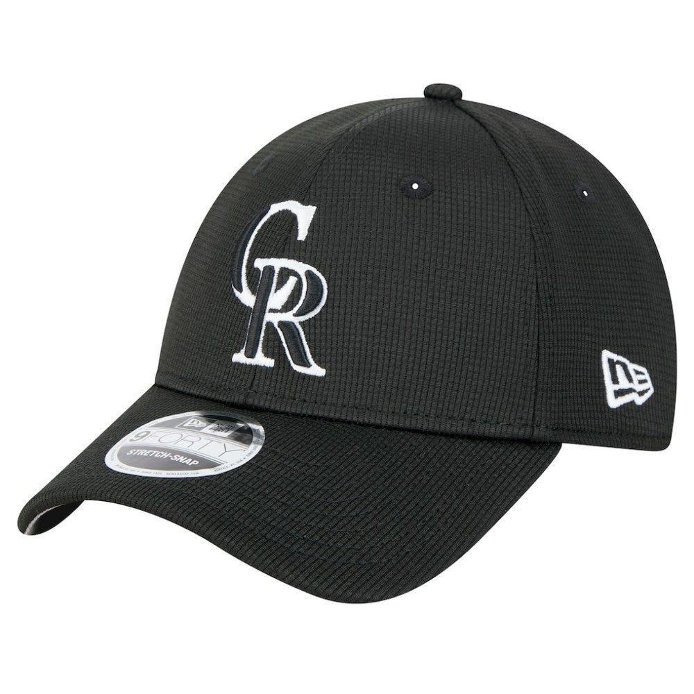 Colorado Rockies New Era Pivot 9FORTY Adjustable Hat - Black Hats