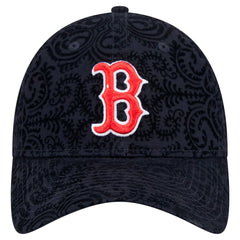 Boston Red Sox New Era Women's Flair 9TWENTY Adjustable Hat - Navy Hats