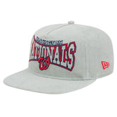 New Era Washington Nationals Gray Corduroy Golfer Snapback Hat Hats