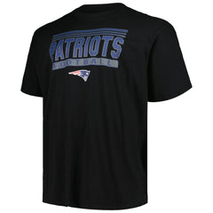 New England Patriots Big & Tall Pop T-Shirt - Black T-shirts