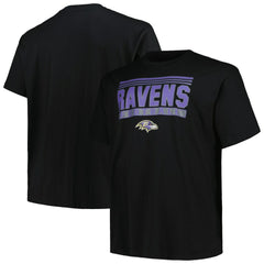 Baltimore Ravens Big & Tall Pop T-Shirt - Black T-shirts