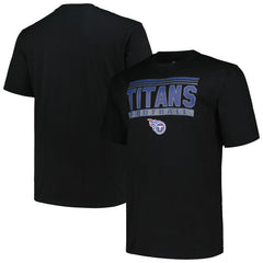 Tennessee Titans Big & Tall Pop T-Shirt - Black T-shirts