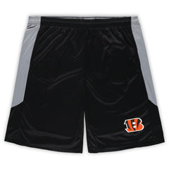 Cincinnati Bengals Big & Tall Team Logo Shorts - Black Shorts