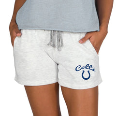 Indianapolis Colts Concepts Sport Women's Mainstream Terry Lounge Shorts - Oatmeal Shorts