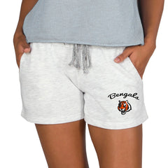 Cincinnati Bengals Concepts Sport Women's Mainstream Terry Lounge Shorts - Oatmeal Shorts