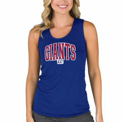 New York Giants Concepts Sport Women's Marathon Racer Back Tank Top - Royal Tops