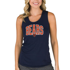 Chicago Bears Concepts Sport Women's Marathon Racer Back Tank Top - Navy Tops