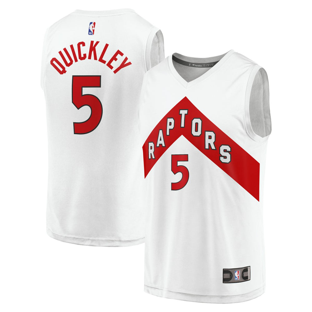 Immanuel Quickley Toronto Raptors Fast Break Player Jersey Association Edition White - Fanatics
