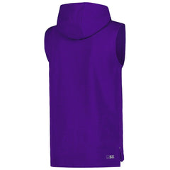 Minnesota Vikings MSX by Michael Strahan Captain Sleeveless Hoodie T-Shirt - Purple Hoodies