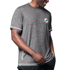 Miami Dolphins MSX by Michael Strahan Motion Space-Dye T-Shirt - Black T-shirts