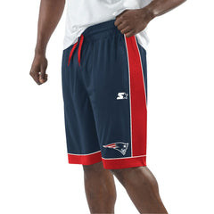 New England Patriots Starter Fan Favorite Fashion Shorts - Navy/Red Shorts