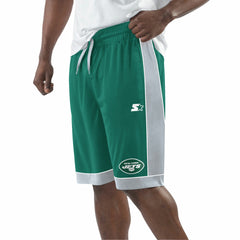 New York Jets Starter Fan Favorite Fashion Shorts - Green/White Shorts