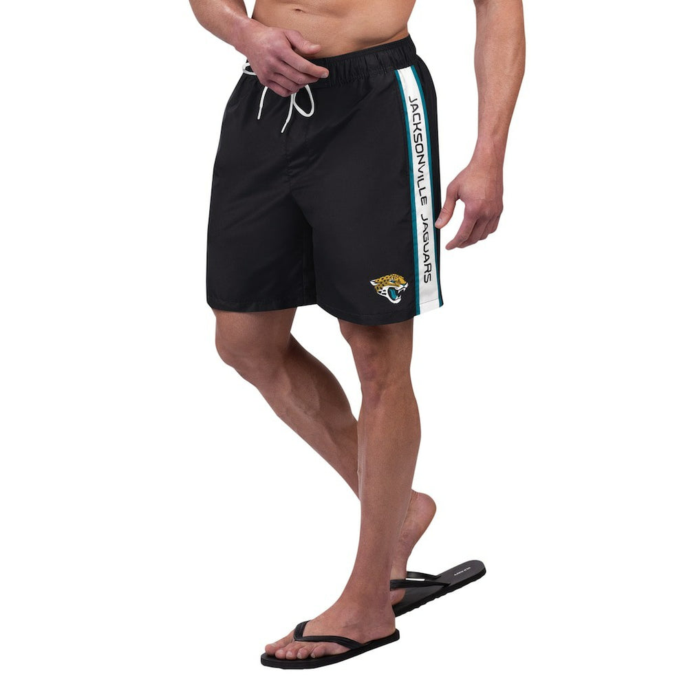 Jacksonville Jaguars G-III Sports by Carl Banks Streamline Volley Swim Shorts - Black Shorts