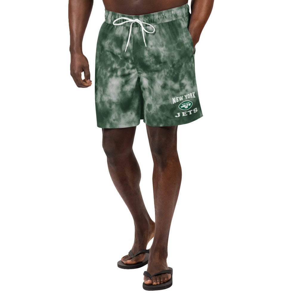 New York Jets G-III Sports by Carl Banks Change Up Volley Swim Trunks - Green