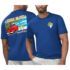 Los Angeles Rams Margaritaville Licensed to Chill T-Shirt - Royal T-shirts