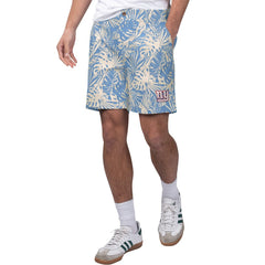 New York Giants Margaritaville Sandwashed Monstera Print Amphib Shorts - Royal Shorts