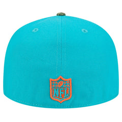 New Era Miami Dolphins Aqua Active Two-Tone Camo 59FIFTY Fitted Hat
