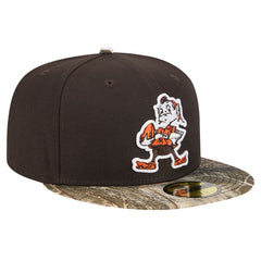 New Era Cleveland Browns Brown Active Two-Tone Camo 59FIFTY Fitted Hat