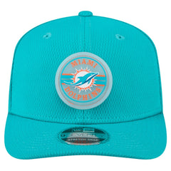 Miami Dolphins New Era Adventure Patched 9SEVENTY Stretch-Snap Adjustable Hat - Aqua Hats