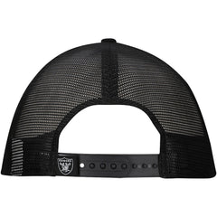 New Era Las Vegas Raiders Distressed 9FIFTY A-Frame Snapback Hat - White/Black Hats