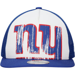 New Era New York Giants Distressed 9FIFTY A-Frame Snapback Hat - White/Royal Hats