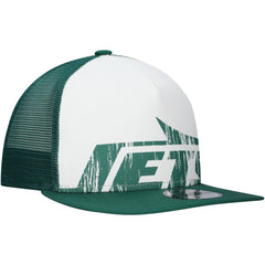 New Era New York Jets Distressed 9FIFTY A-Frame Snapback Hat - White/Green Hats