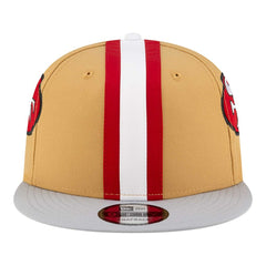 San Francisco 49ers New Era Throwback Helmet 9FIFTY Snapback Hat - Gold Hats