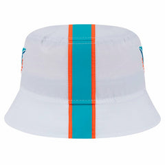 Miami Dolphins New Era Helmet Bucket Hat - White Hats